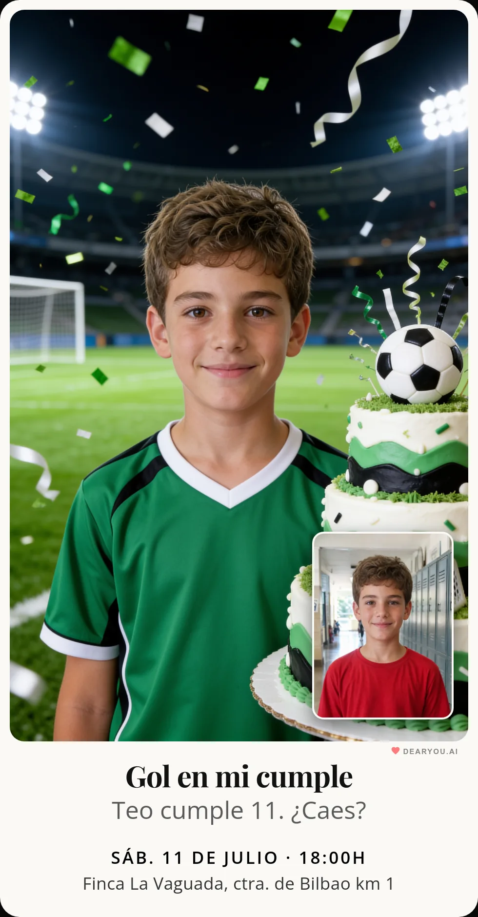 Invitaciones de cumpleaños únicas creadas bajo pedido